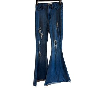 Women's Blue Flared Jeans